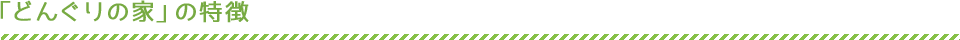 「どんぐりの家」の特徴
